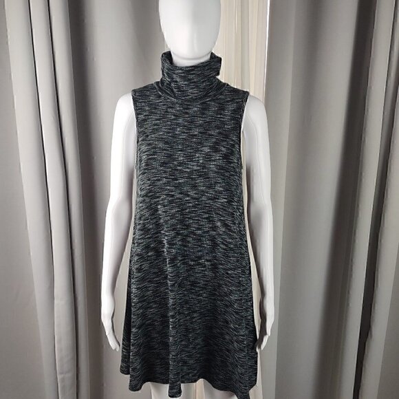 Alya Dresses & Skirts - Alya Turtleneck Sleeveless Midi Black, Gray Dress Size XS